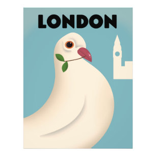 Foto Afiche de viajes al estilo de la Vieja de Londres.