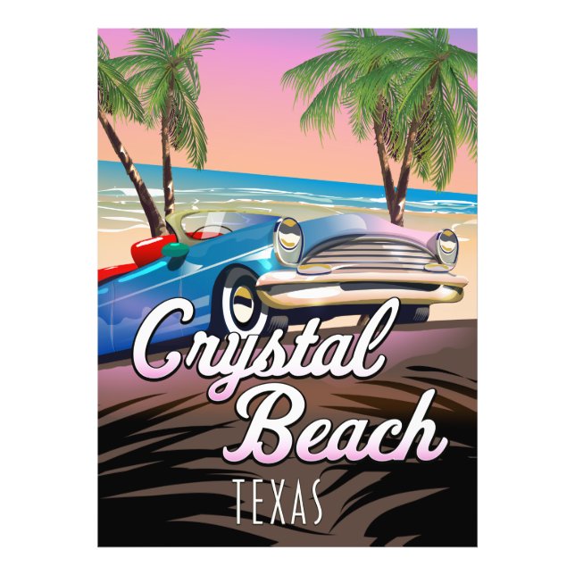 Foto Afiche de viajes de Crystal Beach Texas (Frente)