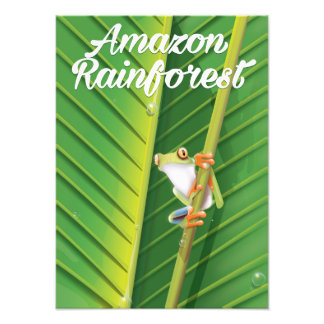 Foto Afiche de viajes de la selva amazónica