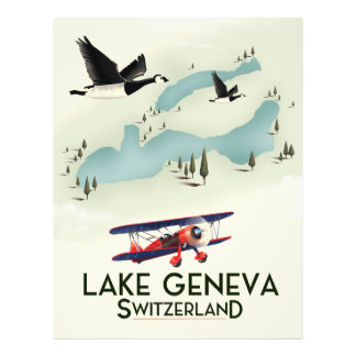 Foto afiche de viajes de lake geneva suiza