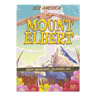 Foto Afiche de viajes de Mount Elbert, Colorado USA