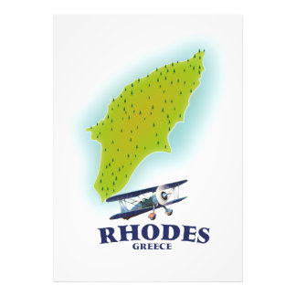 Foto Afiche de viajes de Rodas, isla de Grecia.