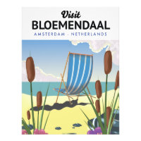 Afiche de viajes del Bloemendaal Amsterdam