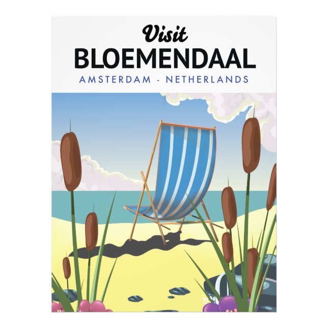 Foto Afiche de viajes del Bloemendaal Amsterdam (Frente)