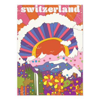 Foto Afiche de viajes Retro de Suiza