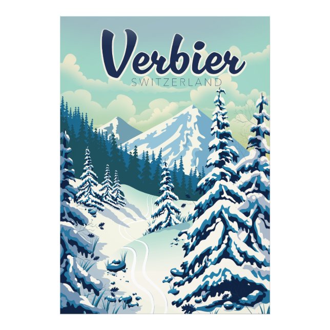 Foto Afiche de viajes Verbier Suiza (Frente)