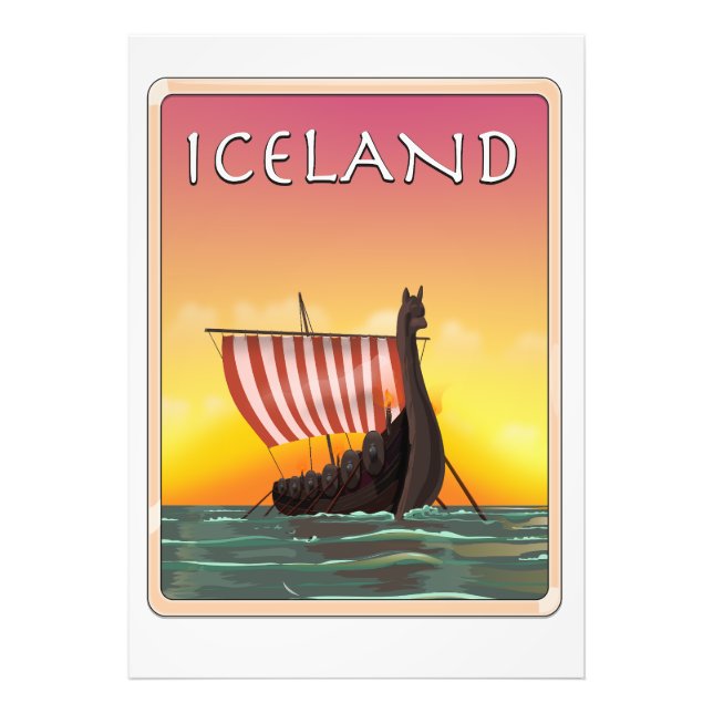 Foto Afiche de Viking Travel de Islandia (Frente)
