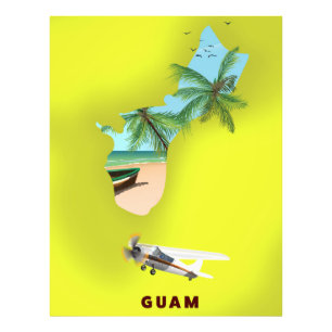 Foto Afiche ilustrado de Guam