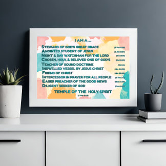 Foto Afirmaciones bíblicas de arcoiris con escritura 4