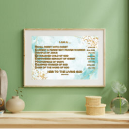 Foto Afirmaciones bíblicas de oro Acróstico w_Scripture