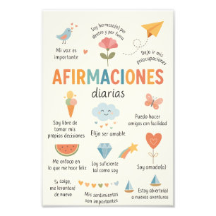 Foto Afirmaciones en español , Decoración de Oficina de