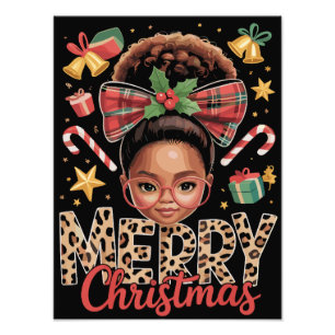 Foto Afroamericana Navidad Moño Despeinado Mamá Negra