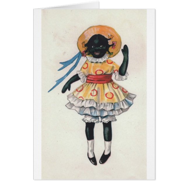 Foto afroamericana negra del vintage de la muñeca (Frente)