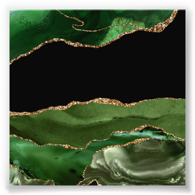 Foto Ágata Contemporánea Verde Esmeralda Falsa (Frente)