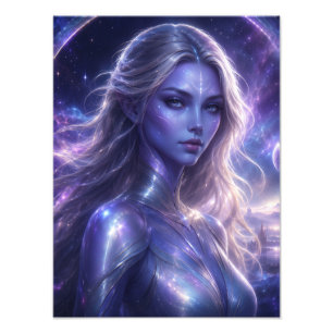 Foto Agente Galáctico - Retrato de Fantasía de Mujer Có
