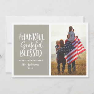 Foto agradecida, agradecida, bendecida de la