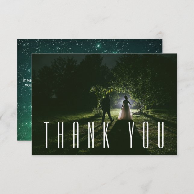 Foto Agradecimiento de Boda (Anverso / Reverso)