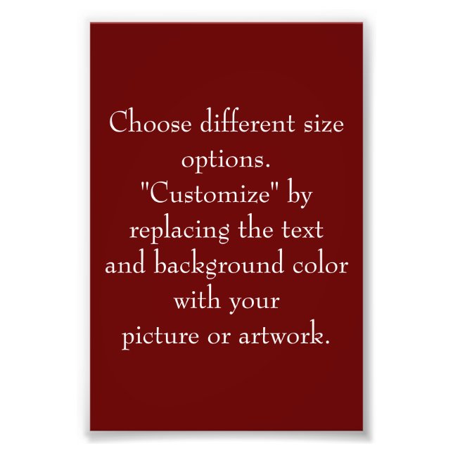 Foto Agregar imagen o arte, créalo a tu manera (Frente)