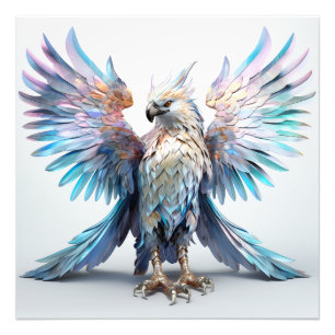 Foto Águila iridiscente metálica
