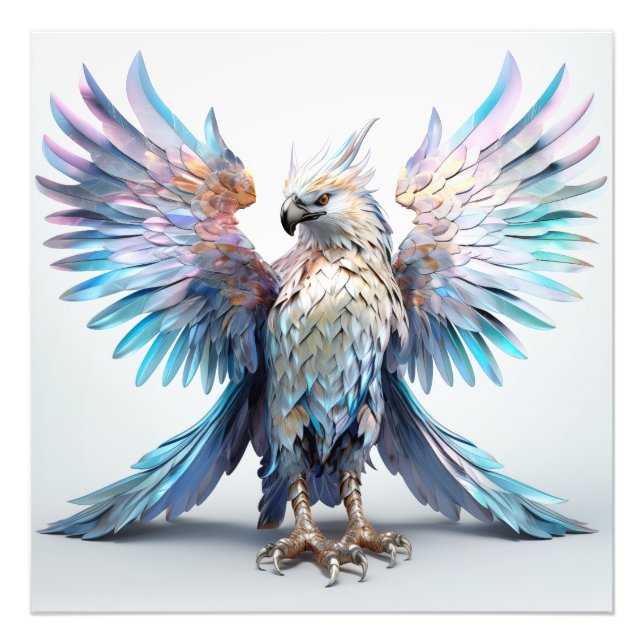 Foto Águila iridiscente metálica (Frente)