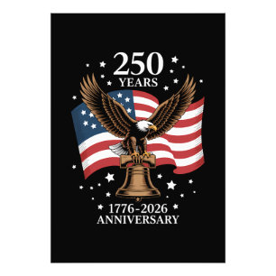 Foto Águila y Bandera 250 Años de América 1776-2026