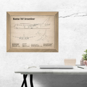 Foto Airliner 787 - Planes de dibujo del plano aéreo SD