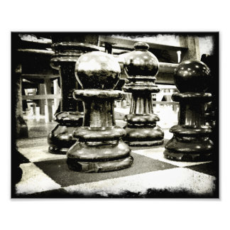 Foto Ajedrez en blanco y negro