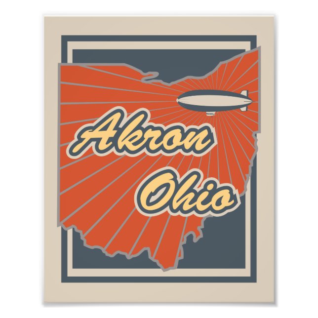 Foto Akron, Ohio Art Print - Viajes (Frente)
