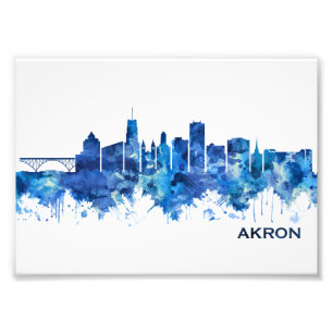 Foto Akron Ohio Skyline Blue