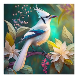 Foto Ala Verde azulada de la marea blanca Jay Fantasy B