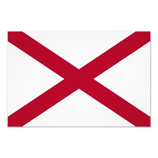 Foto Alabama: Bandera de St Andrew Crimson (Frente)
