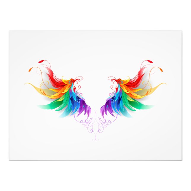 Foto Alas del arco iris fluidas (Frente)