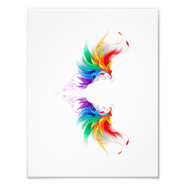 Foto Alas del arco iris fluidas (Frente)