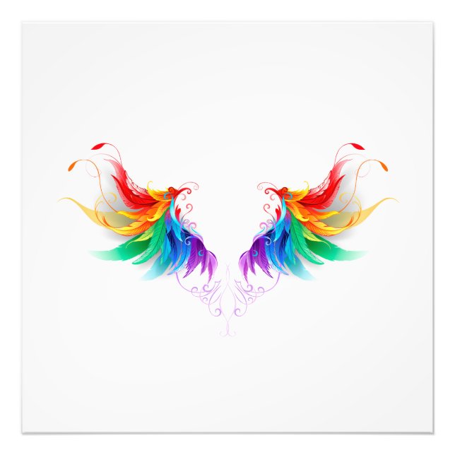 Foto Alas del arco iris fluidas (Frente)