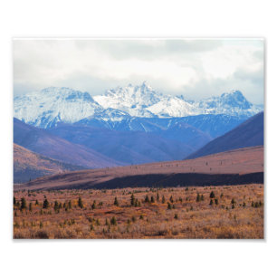 Foto Alaska, montañas Snowy, estribaciones otoñales, De