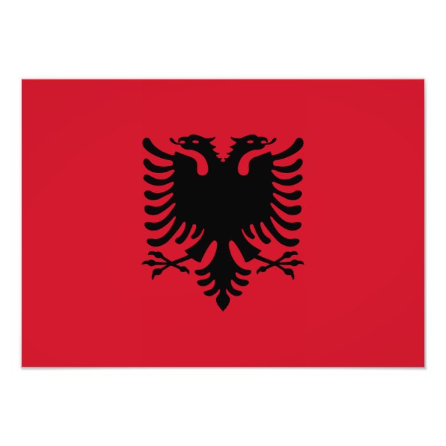 Foto Albania - Bandera albanesa (Frente)