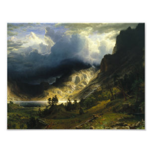 Foto Albert Bierstadt - Una tormenta en las montañas ro
