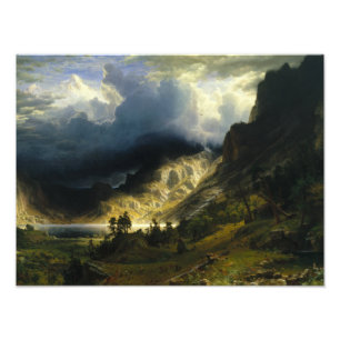 Foto Albert Bierstadt - Una tormenta en las montañas ro