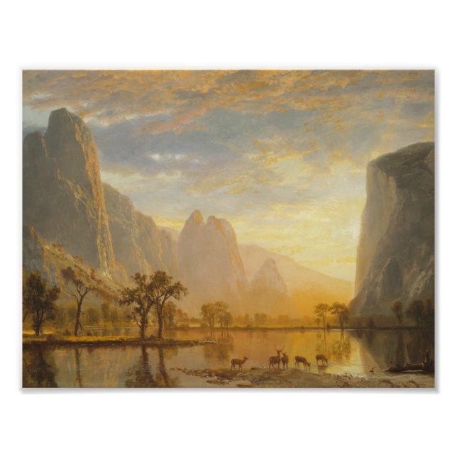 Foto Albert Bierstadt - Valle del Yosemite (Frente)