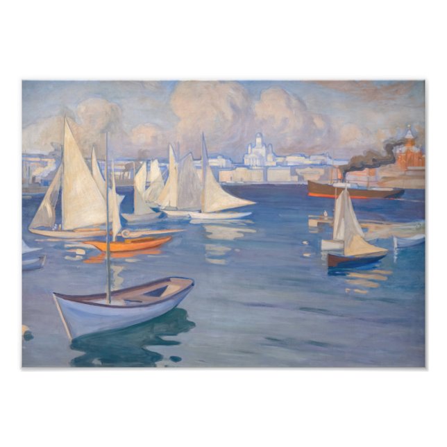 Foto Albert Edelfelt - Puerto de Helsinki (Frente)