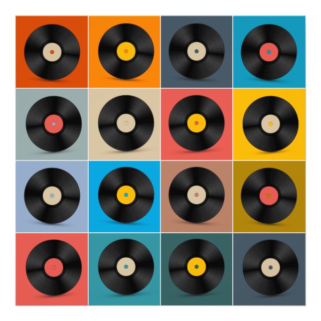 Foto Álbum,Vinyl Record,Poster musical (Frente)