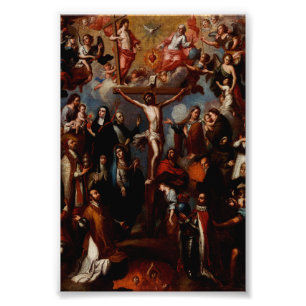Foto Alegoría de la crucifixión con santos jesuitas