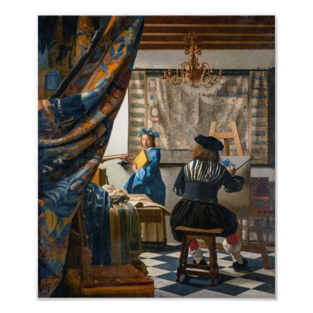 Foto Alegoría de la pintura | Johannes Vermeer | (Frente)