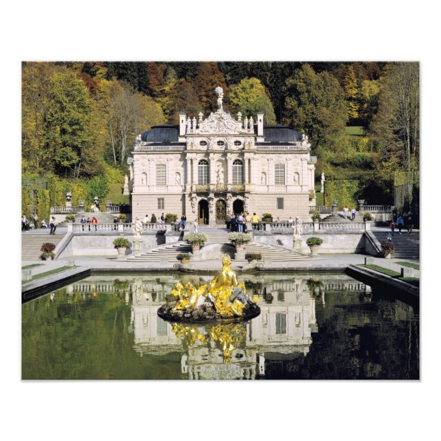 Foto Alemania, Baviera, Castillo Linderhof. Linderhof (Frente)