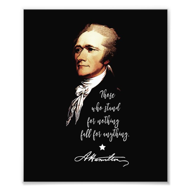 Foto Alexander Hamilton. Aquellos que no defienden nada (Frente)