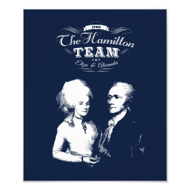 Foto Alexander Hamilton, Eliza. Regalos de historia. Re (Frente)