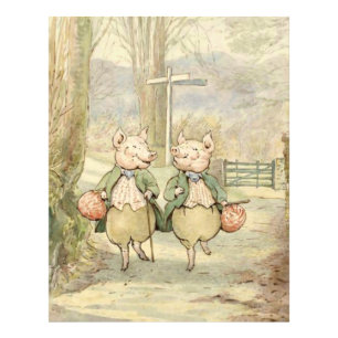 Foto Alexander y Pigling Bland por Beatrix Potter