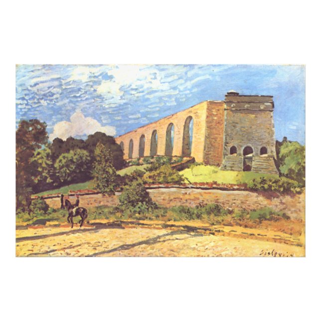 Foto Alfred Sisley El acueducto de Marly (Frente)
