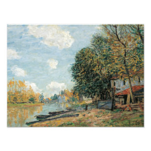 Foto Alfred Sisley - Moret-Las orillas del río Loing