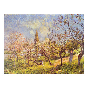 Foto Alfred Sisley Orchard en primavera